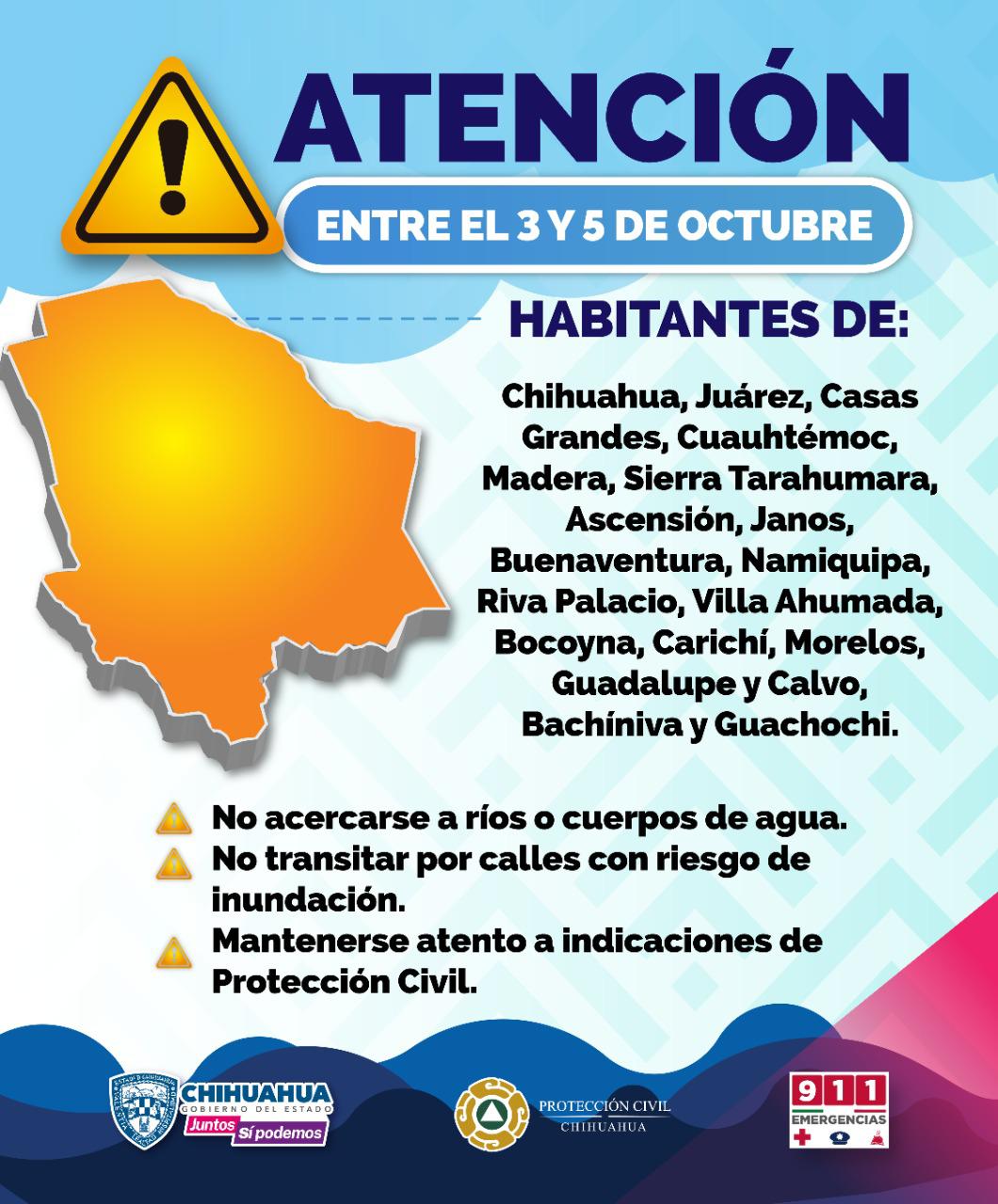 Emite Protecci N Civil Estatal Aviso Preventivo Por Lluvias Ante El